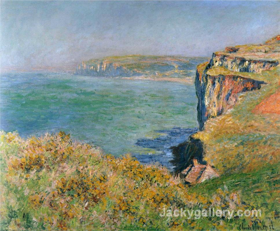 Cliff at Grainval by Claude Monet paintings reproduction